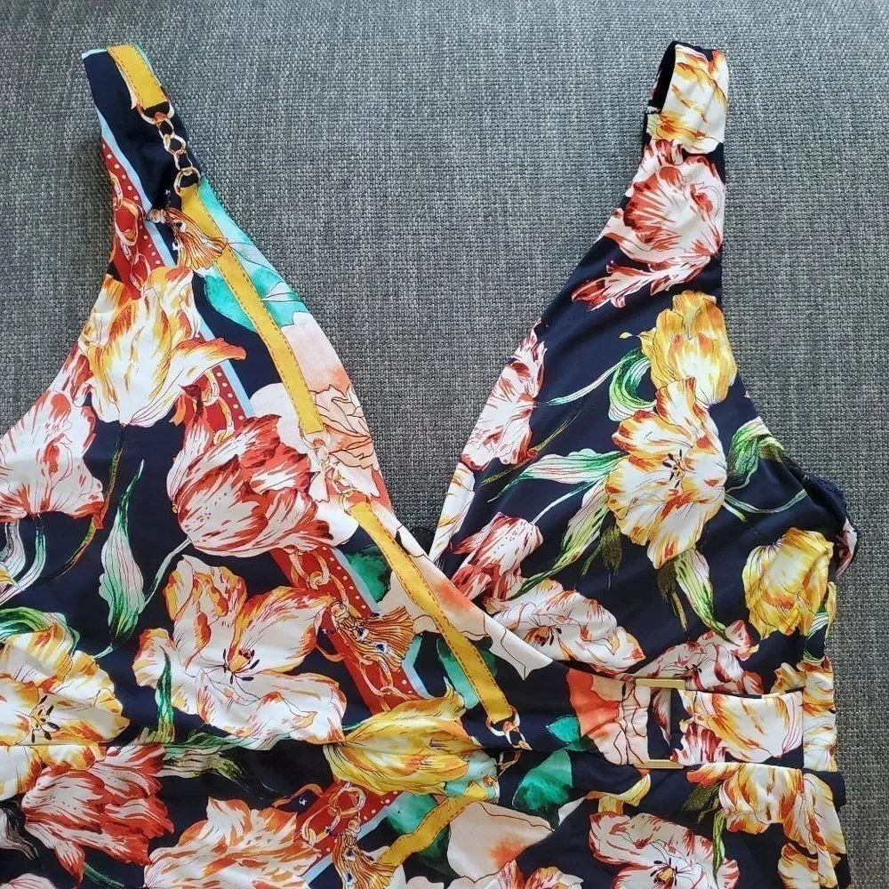 Jessica Allen Galleria underwire  Multicolor Sz 10 One-piece Swimsuit